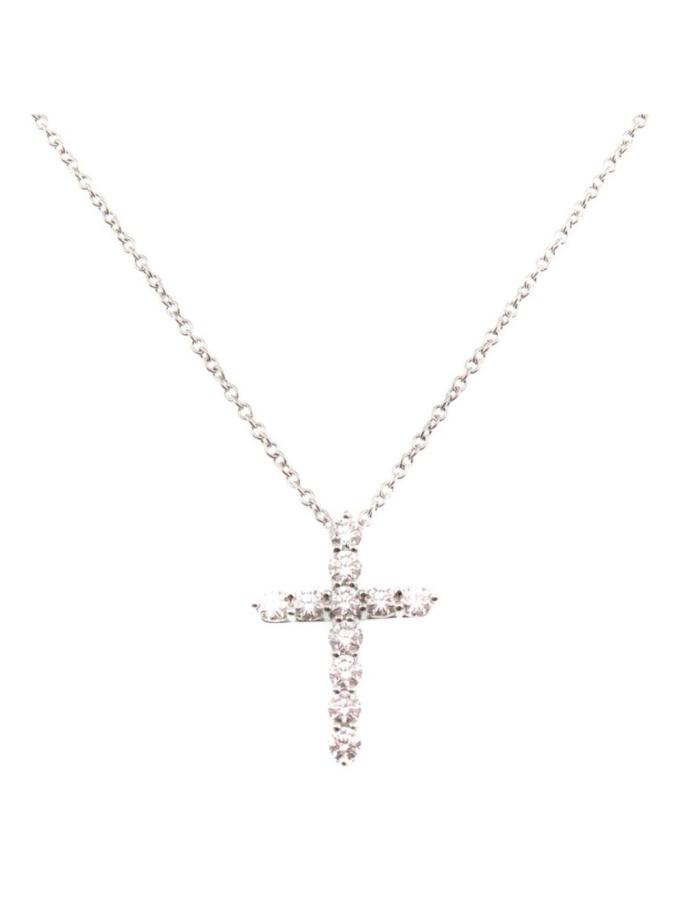 Tiffany & Co Small Cross Necklace Diamond